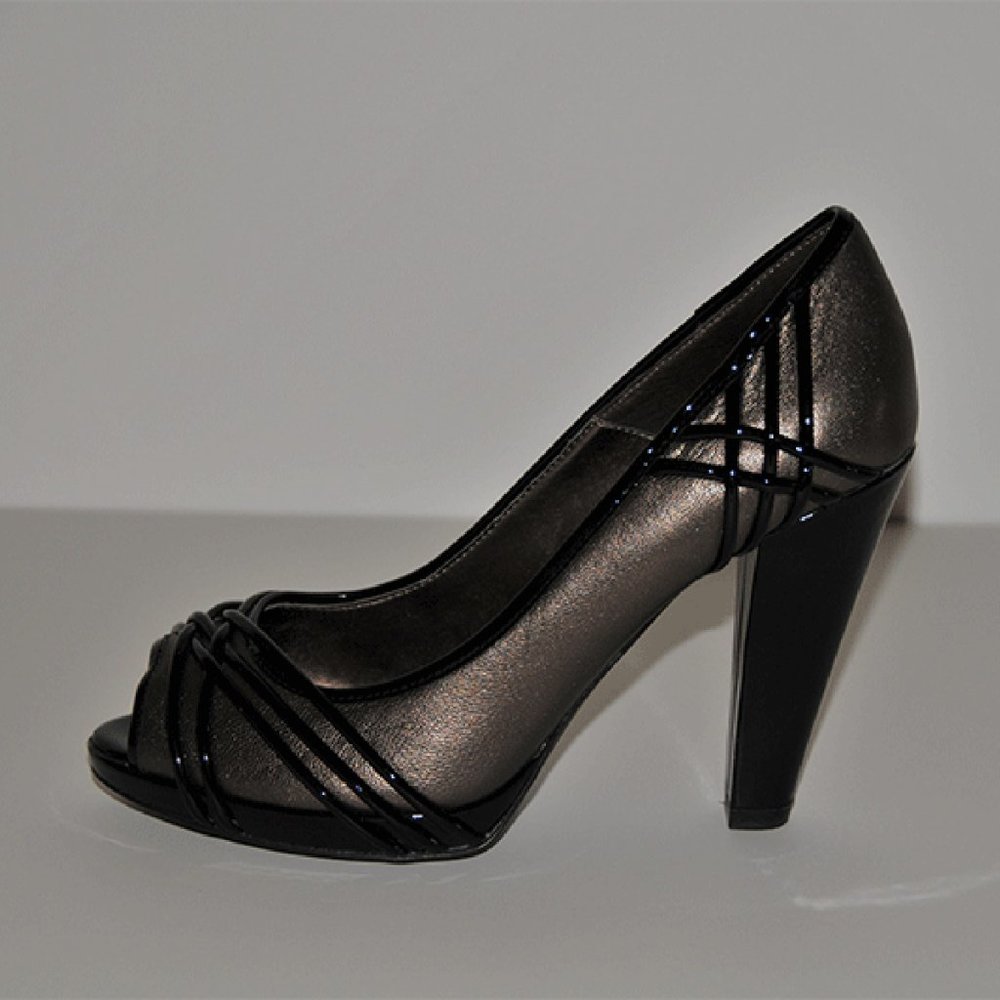 Isola Resia Smog Chocolate Open Toe Pump